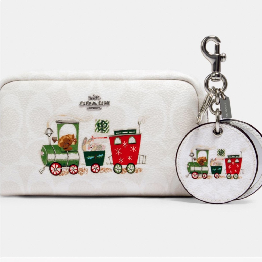 Coach Cosmetic Case and Bag Charm